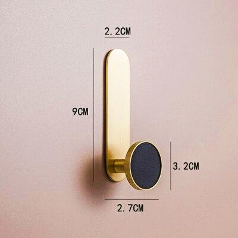 Crochet mural à coller noir