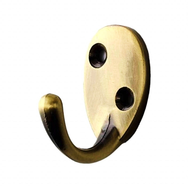 Crochet mural ovale or mat pour salle de bain