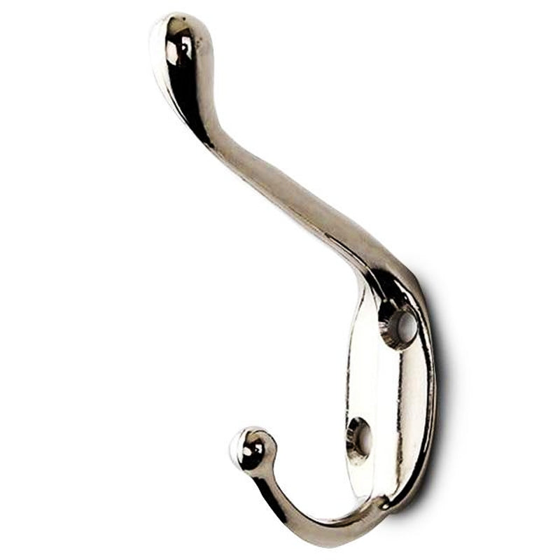 Crochet mural porte-serviettes argenté