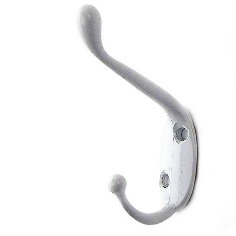 Crochet mural porte-serviettes blanc