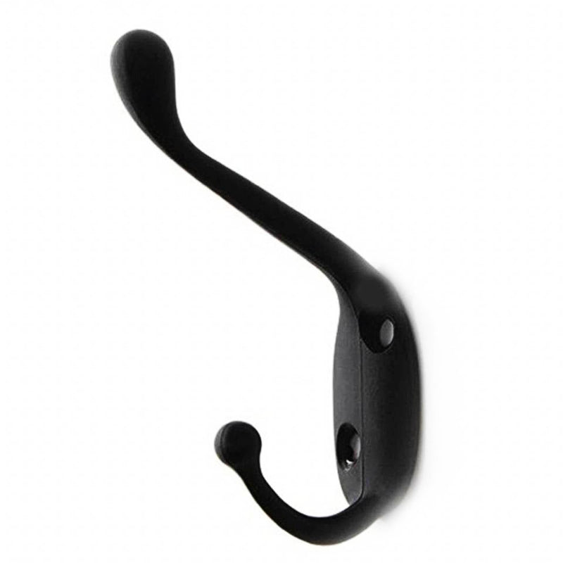 Crochet mural porte-serviettes noir mat