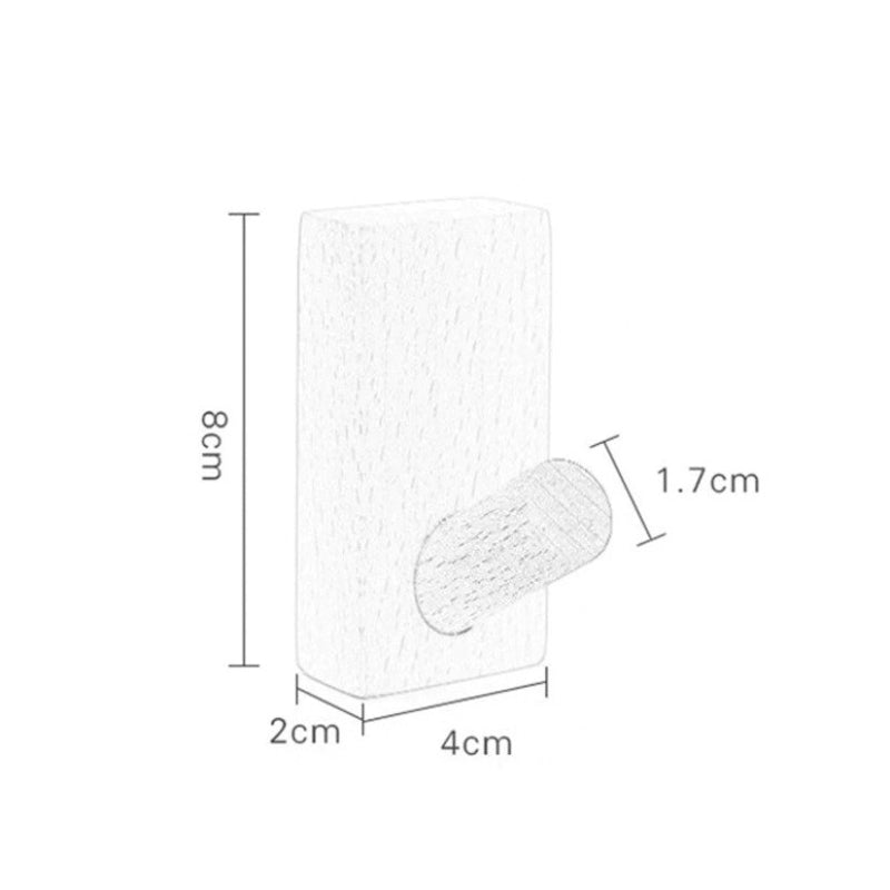 Patère Crochet Porte Bois Manteau