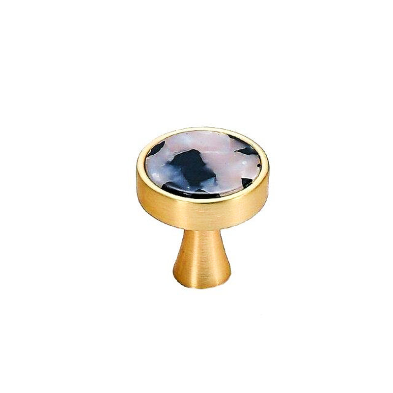 Patère métal Perle noire petite