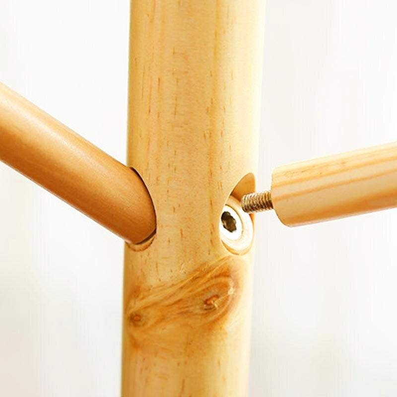 Porte clair manteau perroquet scandinave bois