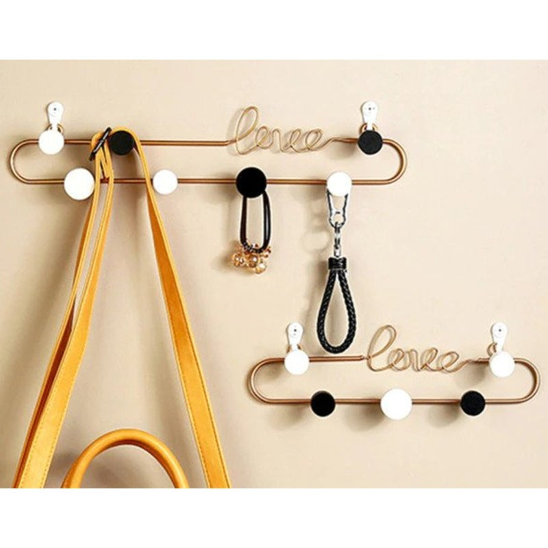 Porte gold Manteau Mural Design « Love »