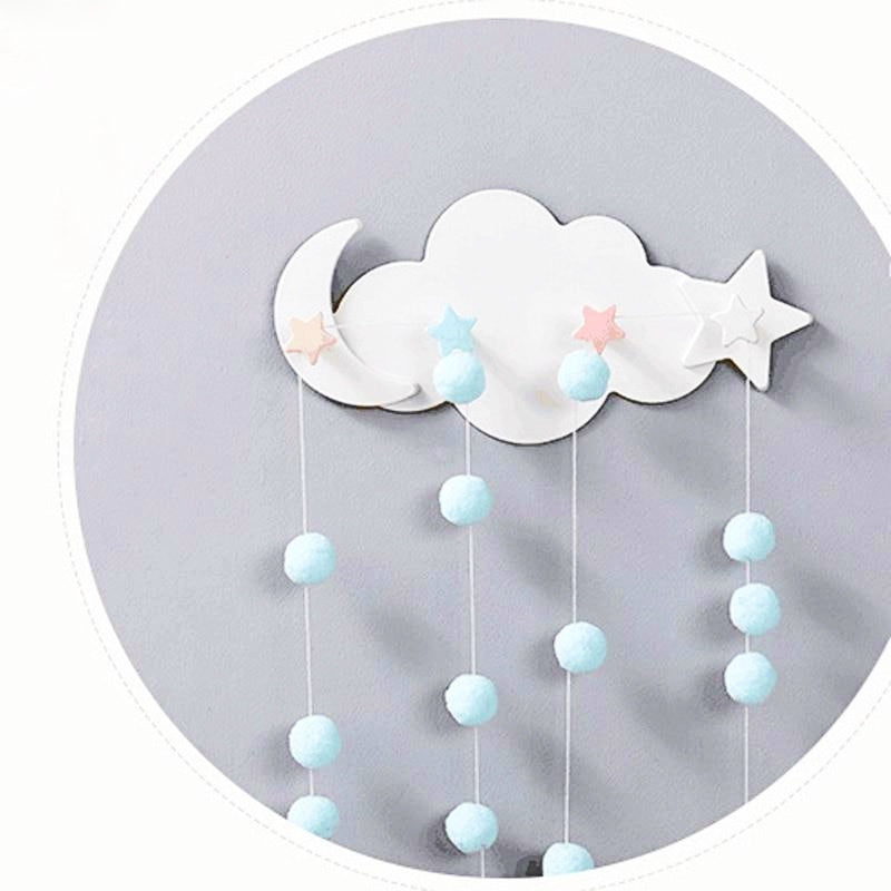 Porte Lune Manteau Bébé Nuage et