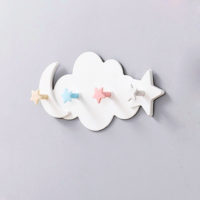 Porte Manteau Bébé Nuage et Lune