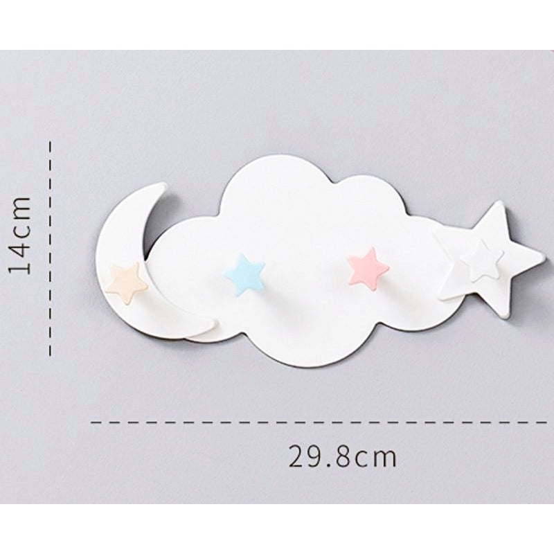 Porte Manteau Bébé Nuage Lune et