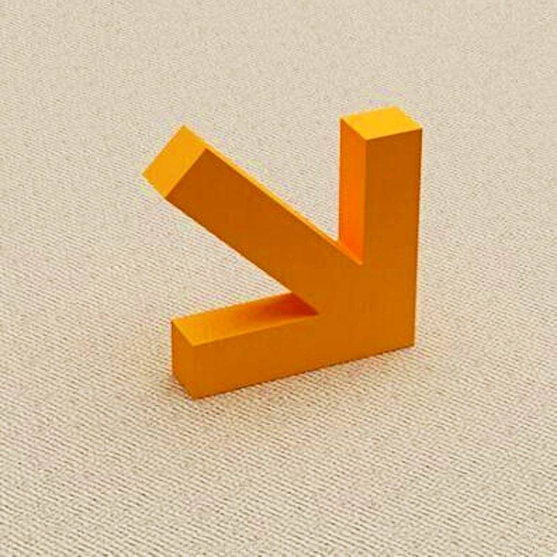 Porte manteau fille Flèche orange