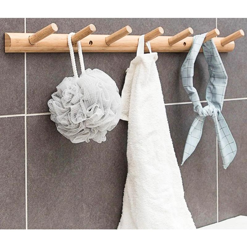 Porte Manteau Mural Bois Bambou