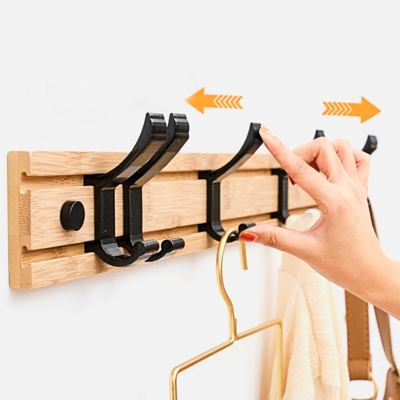 Porte Manteau Mural Chêne Bois