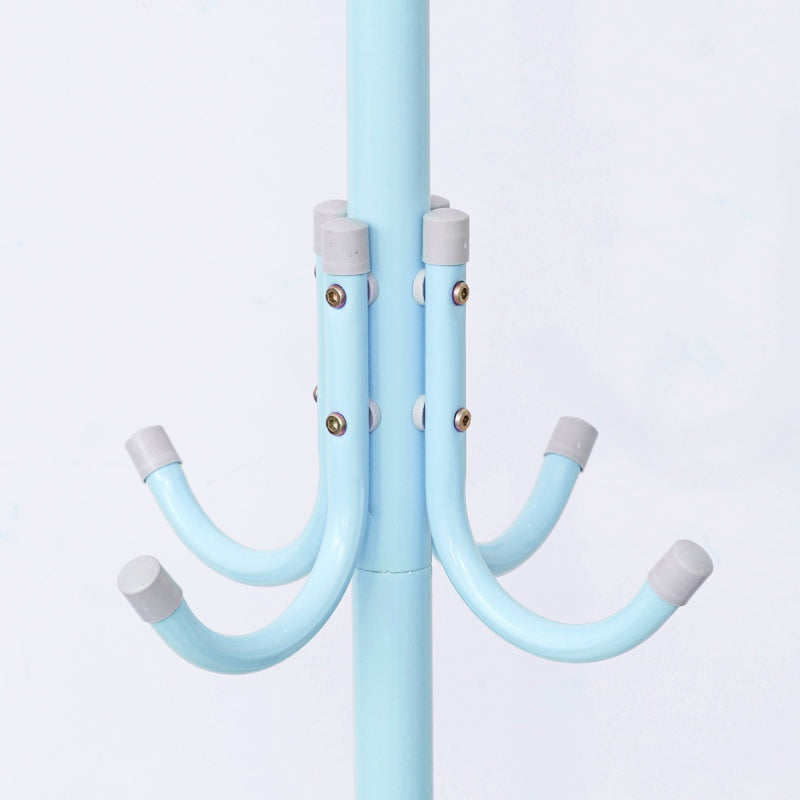 Porte manteau perroquet bleu tube métal