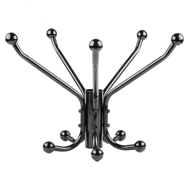 Porte manteau perroquet noir avec parapluie porte