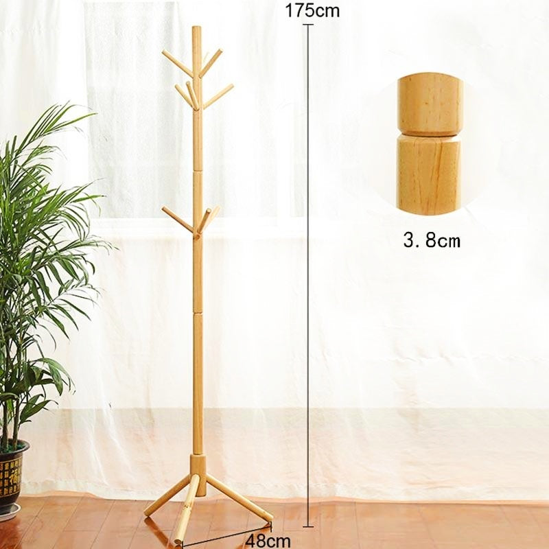Porte manteau perroquet scandinave clair bois