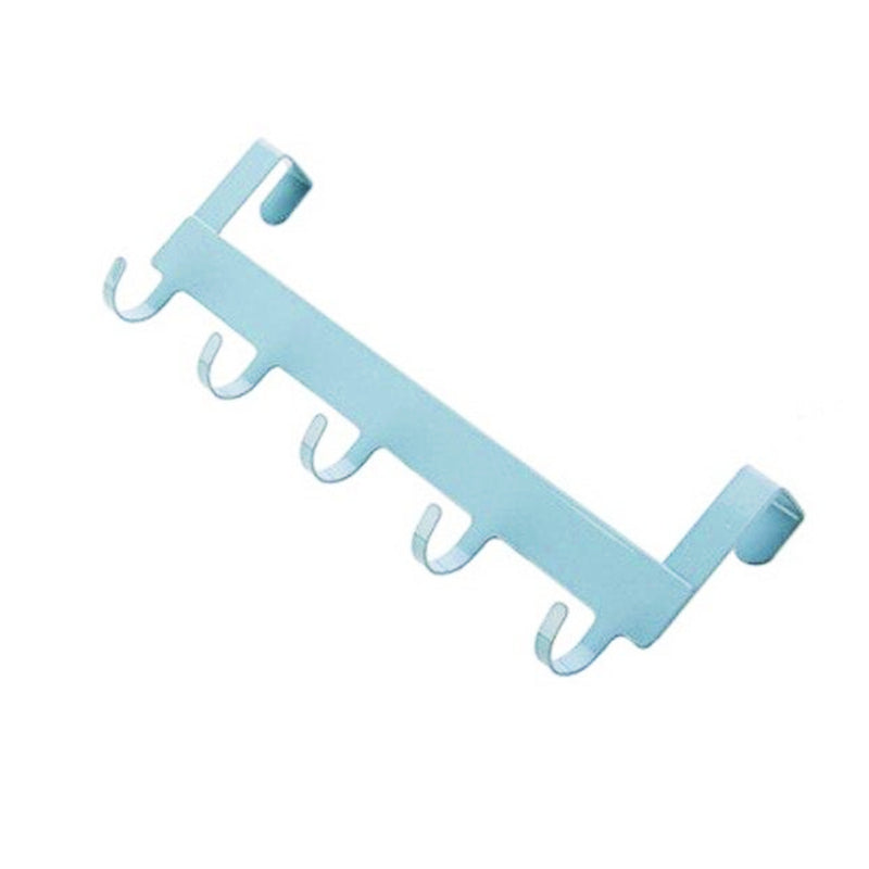 Porte Manteau pour Porte Métal Bleu Pastel
