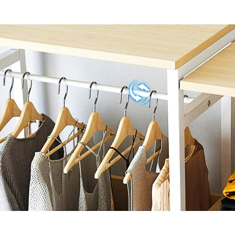 Porte manteau vestiaire Meuble deux en blanc un