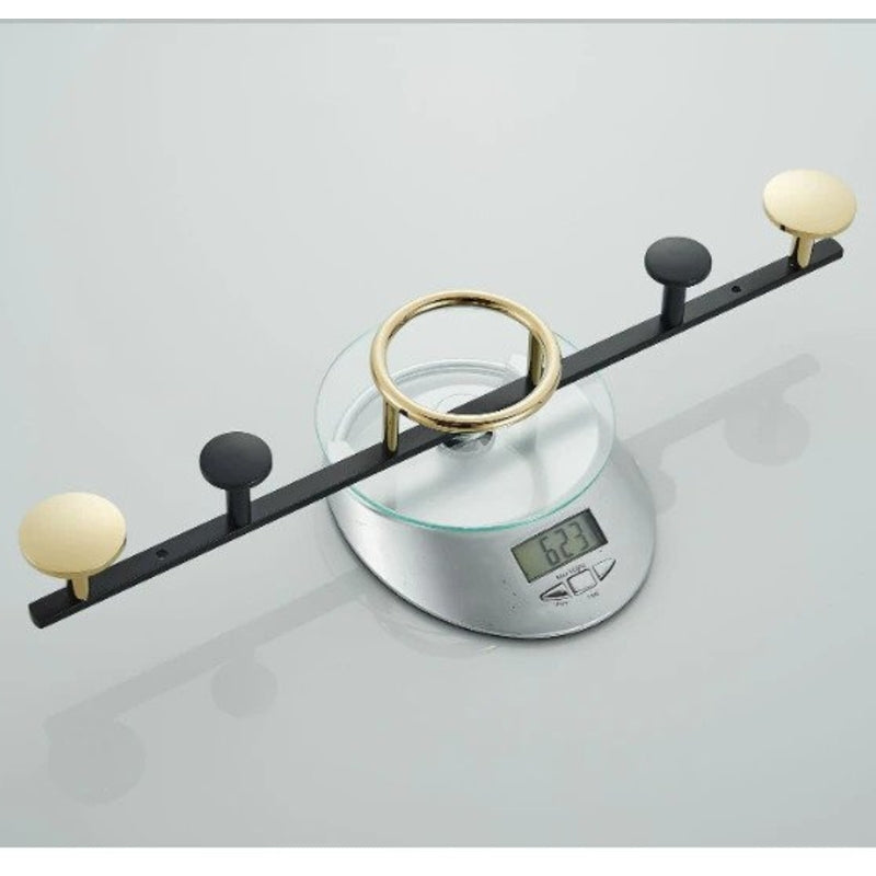 Porte Or Manteau Design Noir et