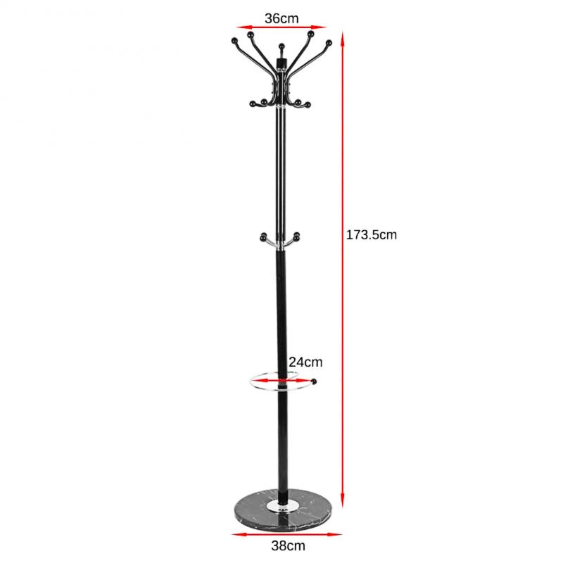 Porte parapluie manteau perroquet noir avec porte