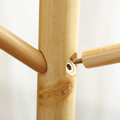 Porte manteau perroquet scandinave bois foncé