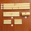 Porte manteau perroquet scandinave bois foncé