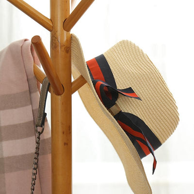 Porte manteau perroquet scandinave bois foncé