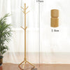 Porte manteau perroquet scandinave bois foncé