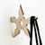 Crochet métal original en forme d'étoile ninja