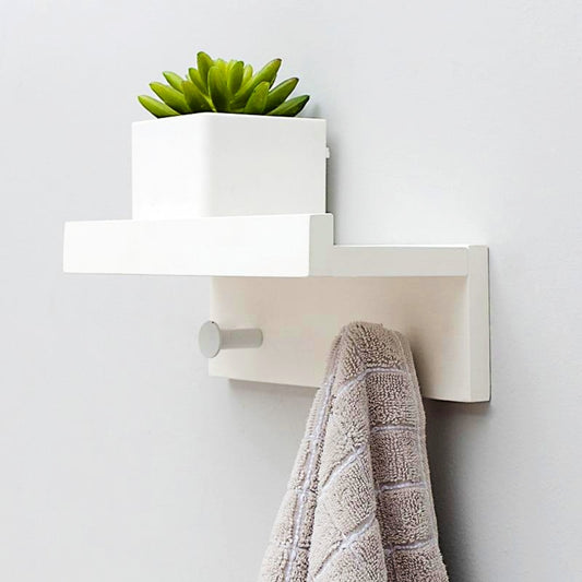 Étagère Porte Blanc Manteau Bois 