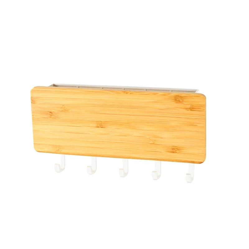 Étagère Porte Manteau Porte Courrier Bois Blanc Clair et 