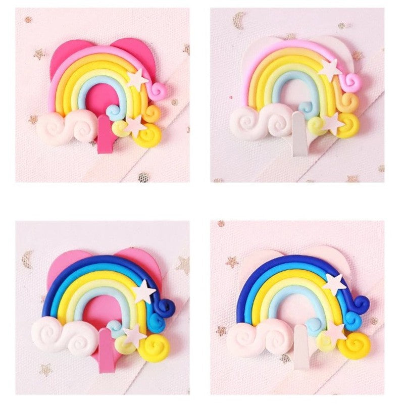 Patère murale enfant Arc-en-ciel