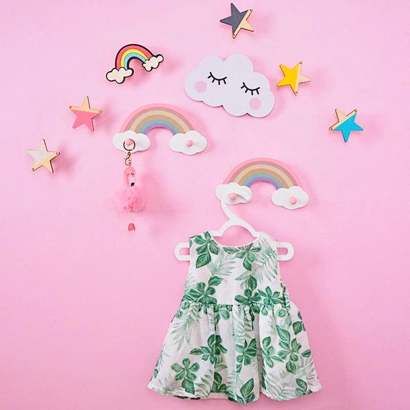 Porte ciel manteau fille Arc-en