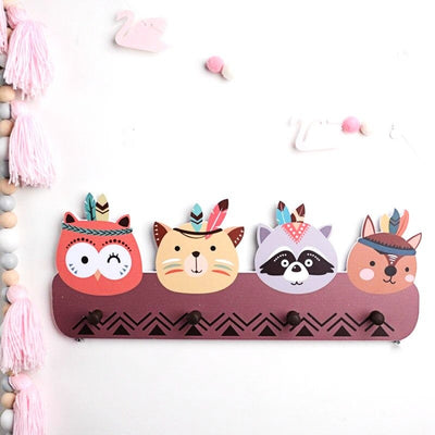 Porte Manteau Bébé Indiens Animaux