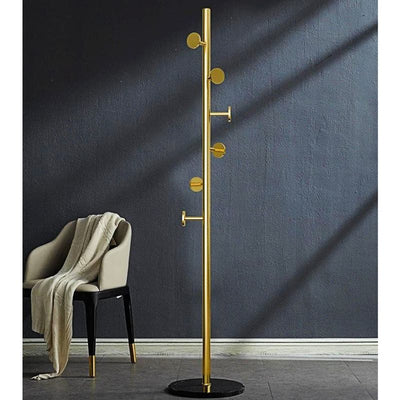 Porte Manteau Design Doré Pied sur