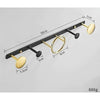 Porte Manteau Design Noir et Or