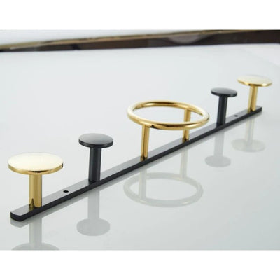 Porte Manteau Design Or Noir et