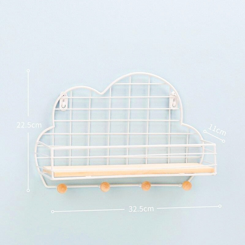 Porte manteau fille Rangement blanc