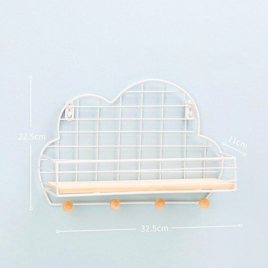 Porte manteau fille Rangement blanc