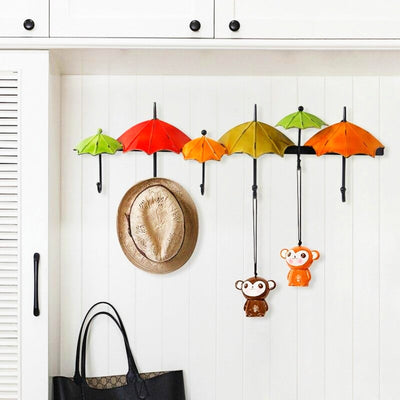 Porte Manteau Forgé Mural Design Parapluie Fer
