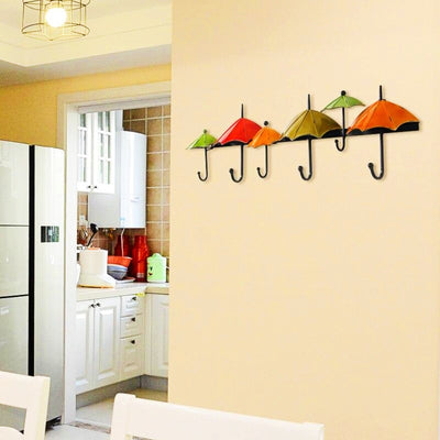 Porte Manteau Mural Design Parapluie Forgé Fer