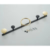 Porte Manteau Or Design Noir et
