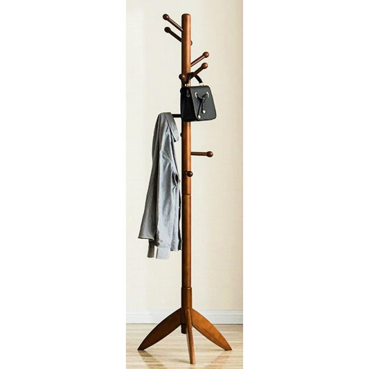 Porte manteau perroquet bois massif hêtre pieds foncé 3 