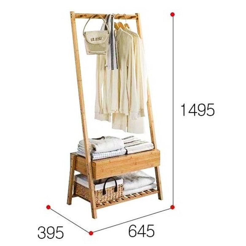 Porte Manteau Vestiaire en Clair Bois 