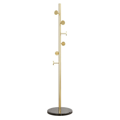 Porte Pied Manteau Design Doré sur